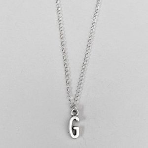 3 for $49 New Silver "G" Initial Necklace